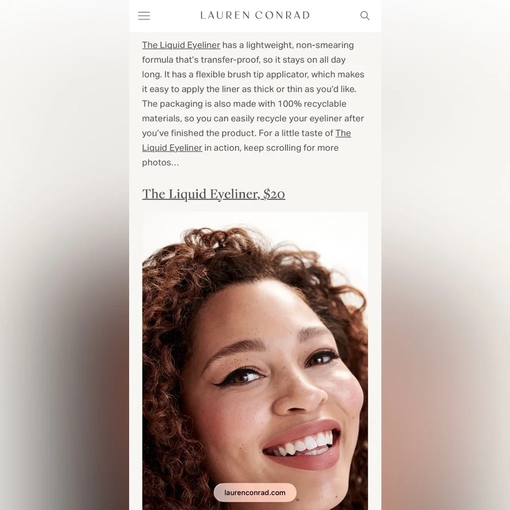 FORMULA Z HAPPY STICK DUAL COLOUR EYELINER & LAUREN CONRAD BLACK LIQUID EYELINER - Picture 6 of 16